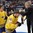 MINSK, BELARUS - MAY 25: Sweden's Linus Klasen #86 receives his bronze medal from IIHF Council Member Christer Englund after a 3-0 bronze medal game win over the Czech Repubic at the 2014 IIHF Ice Hockey World Championship. (Photo by Andre Ringuette/HHOF-IIHF Images)